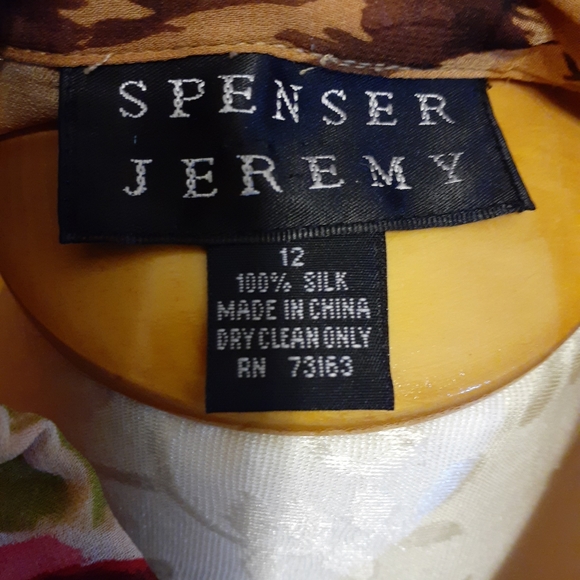 SPENSER JEREMY Animal Print Blouse - Picture 2 of 2